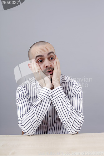 Image of Man at desk