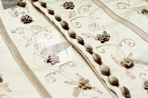 Image of Detail of wedding dress