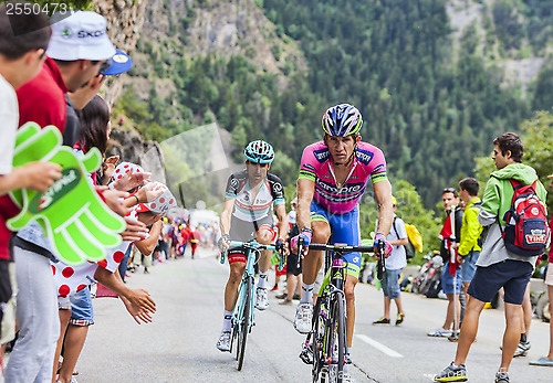 Image of Przemyslaw Niemiec Climbing Alpe D'Huez