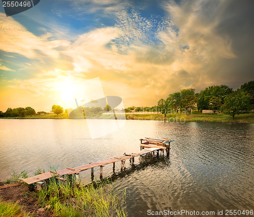 Image of Wooden dock