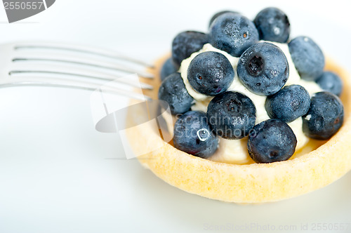 Image of blueberry cream cupcake