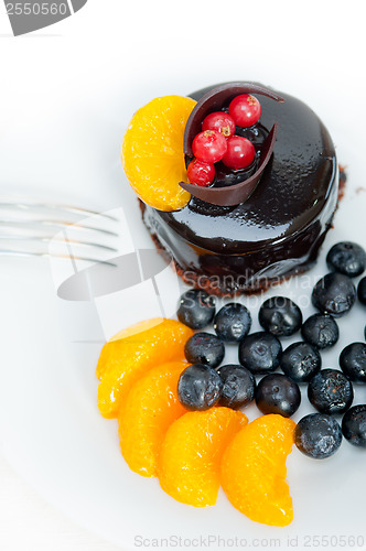 Image of chocolate and fruit cake