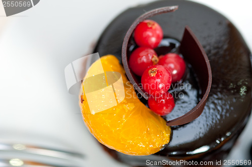 Image of chocolate and fruit cake