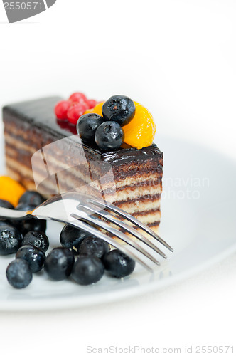 Image of chocolate and fruit cake