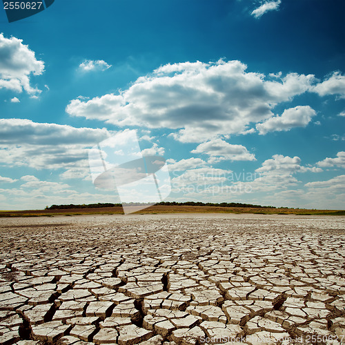 Image of drought earth under dramatic sky