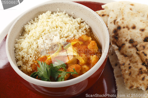 Image of Chickpea and tomato soup with couscous