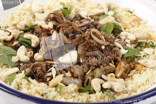 Image of Maroccan spicy mince and couscous