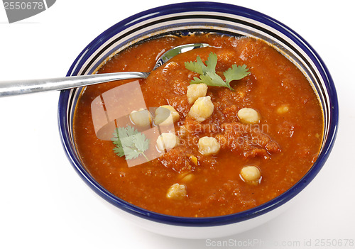 Image of Spicy chickpea and tomato soup