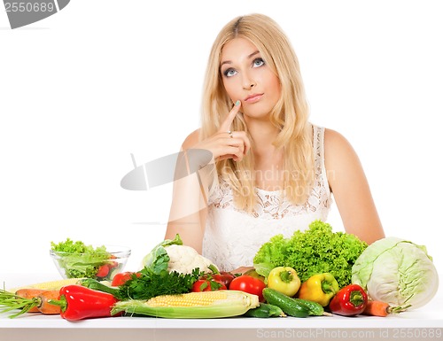 Image of Woman with vegetables