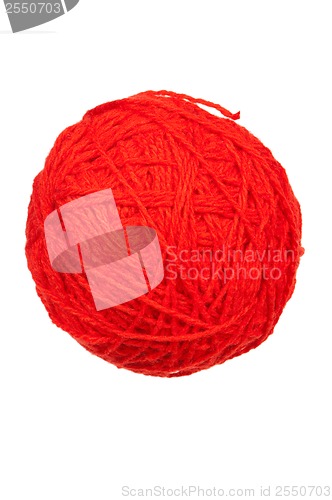 Image of Red ball of yarn