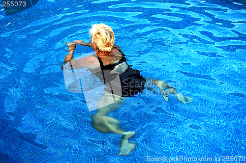 Image of woman swiming