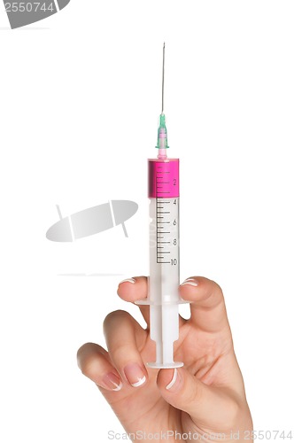 Image of Hand with syringe