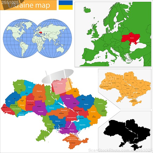 Image of Ukraine map