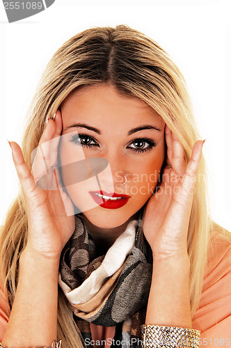 Image of Girl with headache.