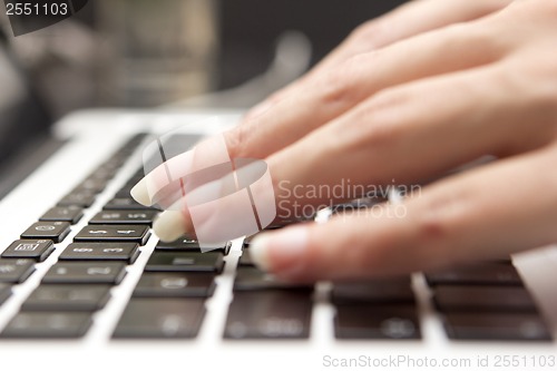 Image of keyboard from notebook