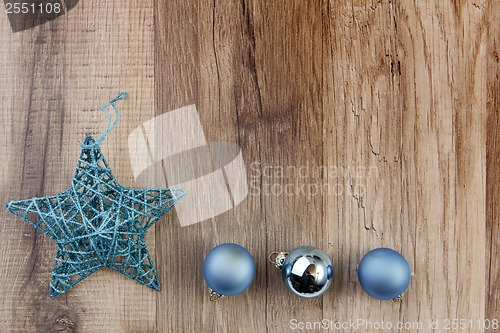 Image of christmas decoration turquoise