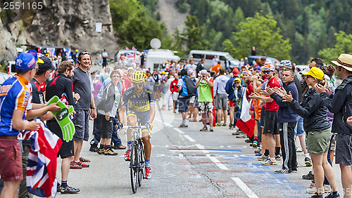 Image of Jesus Hernandez Blazquez Climbing Alpe D'Huez