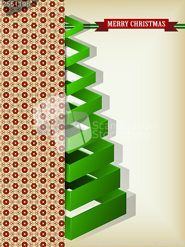 Image of Merry Christmas Happy New Year Tree