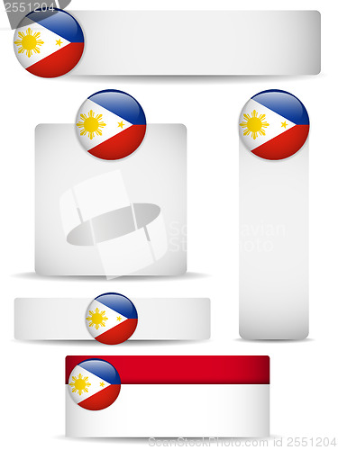 Image of Philippines Country Set of Banners