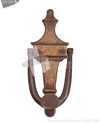 Image of vintage brass door knocker