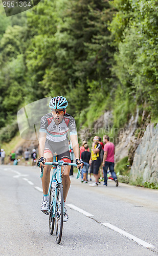 Image of Laurent Didier Climbing Alpe D'Huez