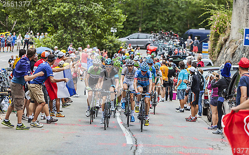 Image of The Peloton on Alpe D'Huez