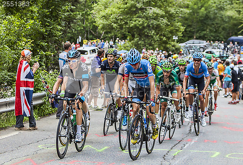 Image of The Peloton on Alpe D'Huez