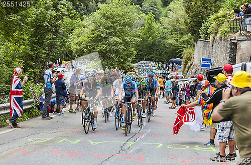 Image of The Peloton on Alpe D'Huez