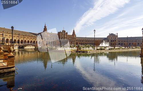 Image of Plaza de Espana - Spanish Square in Seville, Spain