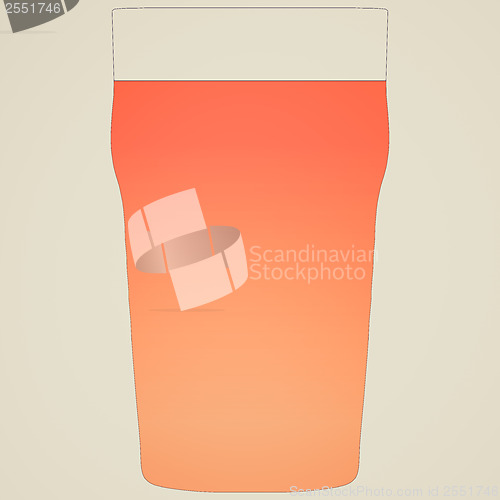 Image of Vintage look A pint of bitter