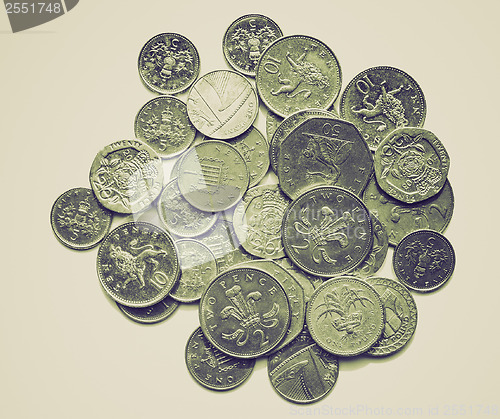 Image of Vintage sepia Pounds picture