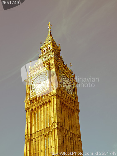 Image of Retro looking Big Ben