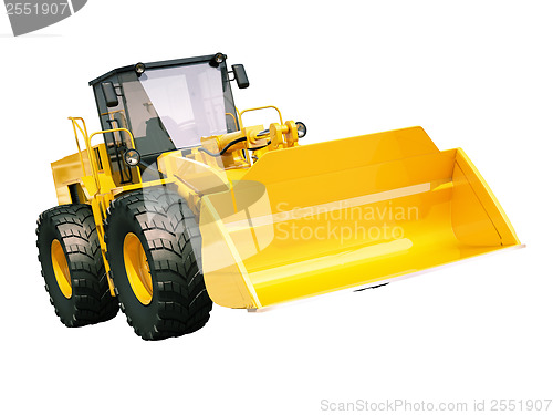 Image of Front loader isolated