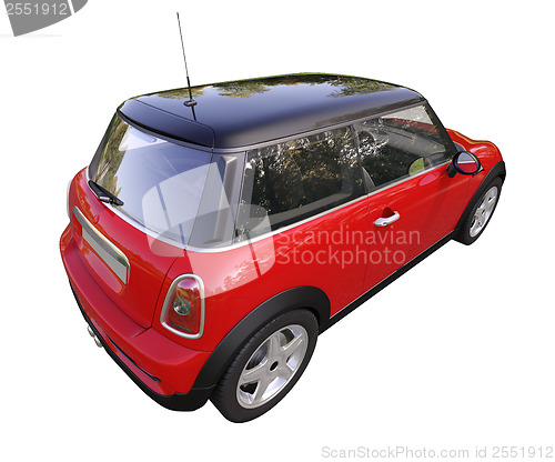 Image of Modern compact car isolated