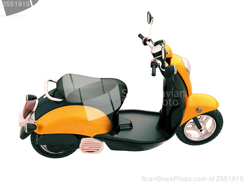 Image of Classic scooter isolated