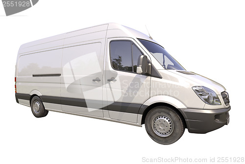 Image of Commercial van isolated