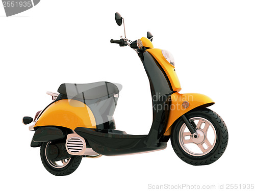 Image of Classic scooter isolated