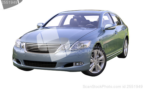 Image of Modern luxury car isolated