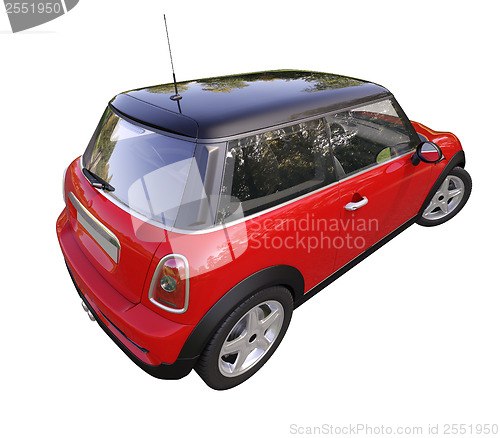 Image of Modern compact car isolated