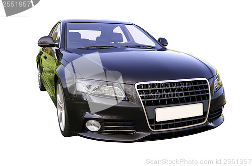 Image of Modern luxury car isolated