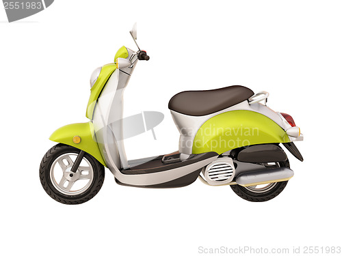 Image of Classic scooter isolated