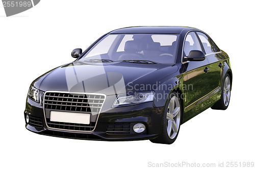 Image of Modern luxury car isolated