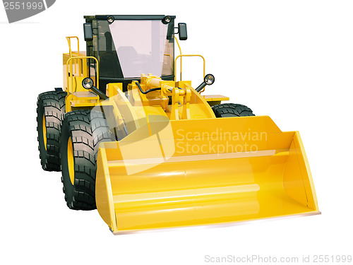 Image of Front loader isolated