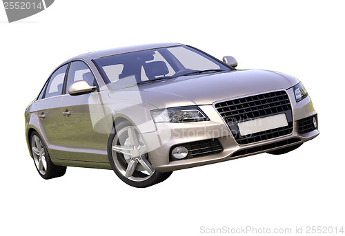 Image of Modern luxury car isolated