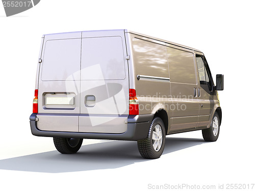 Image of Gray commercial delivery van