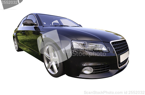 Image of Modern luxury car isolated