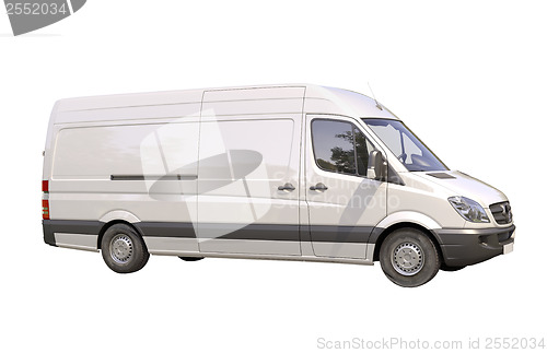 Image of Commercial van isolated