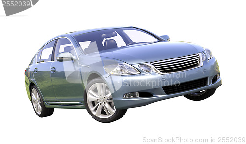 Image of Modern luxury car isolated