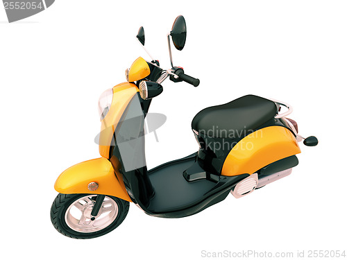 Image of Classic scooter isolated