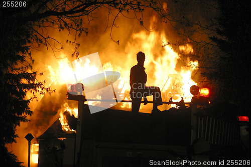 Image of house fire